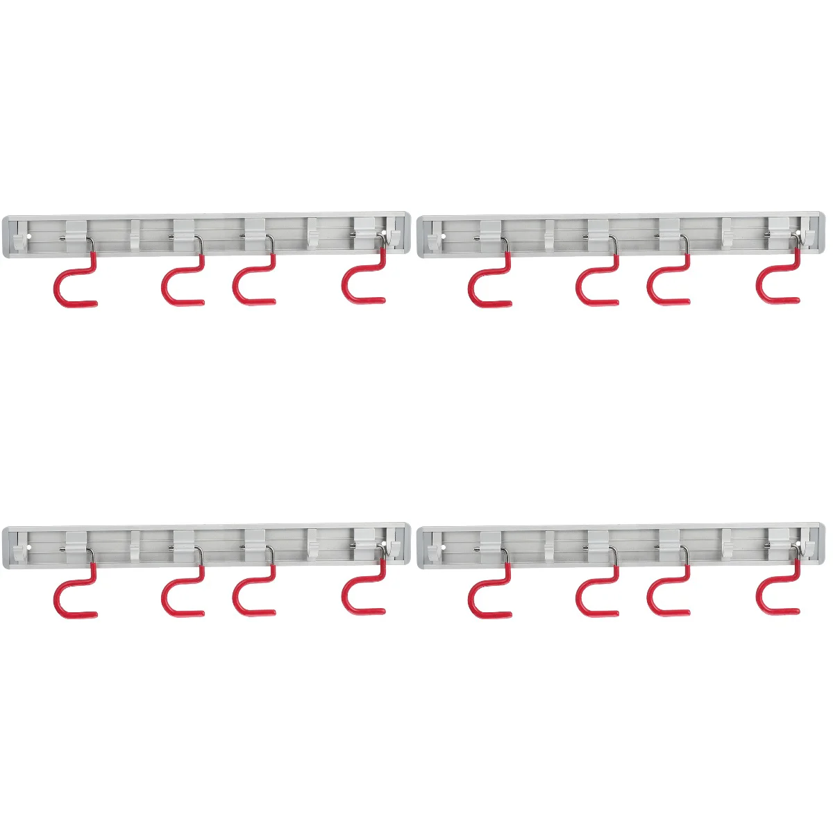 

Broomstick Sundries Organizer Wall Mounted Gripper Mop Hanging Hook Holder Hanger Hooks