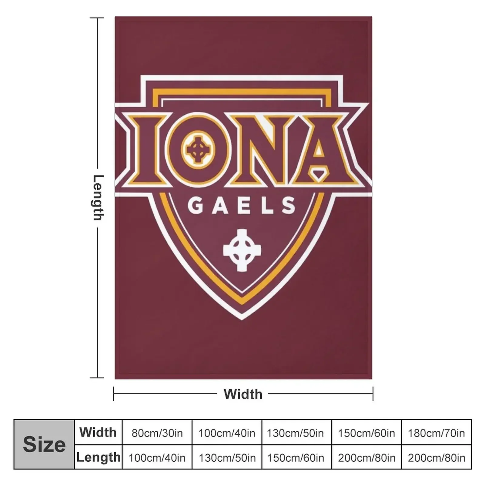 Logo IG - Iona Gaels Плед Теплые зимние Самые мягкие одеяла