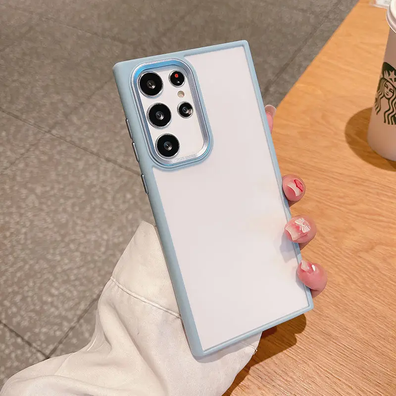 

For Samsung S22 S21 S22+ Note20 Ultra Note20Ultra Phone Shell Anti-fall Three-in-one Frosted Case Cover Anti-Fall No Fingerprint