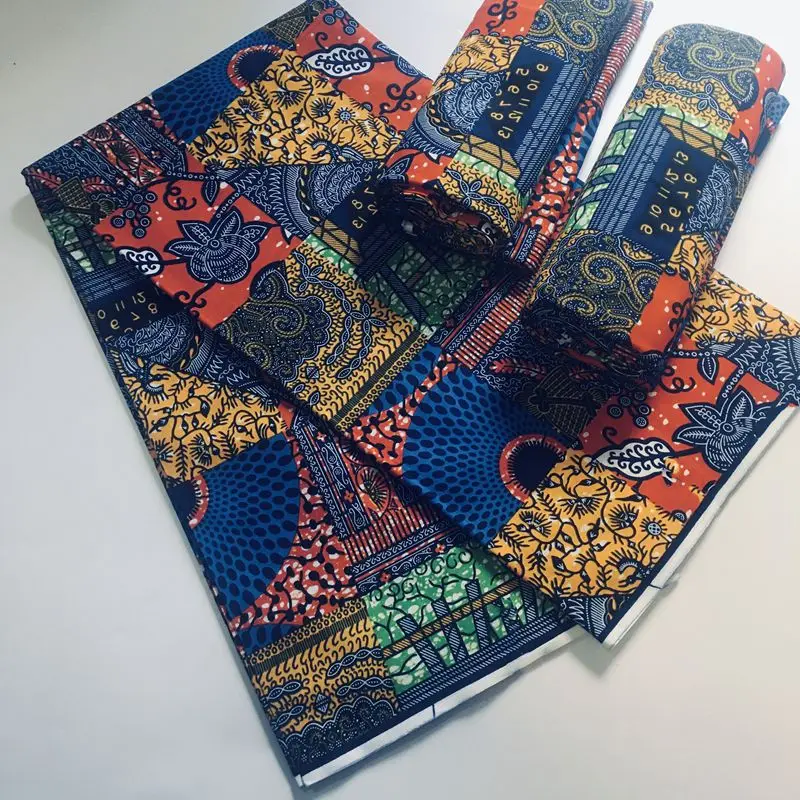 Самая популярная Настоящая Африканская восковая Ткань 100% хлопок в нигерийском