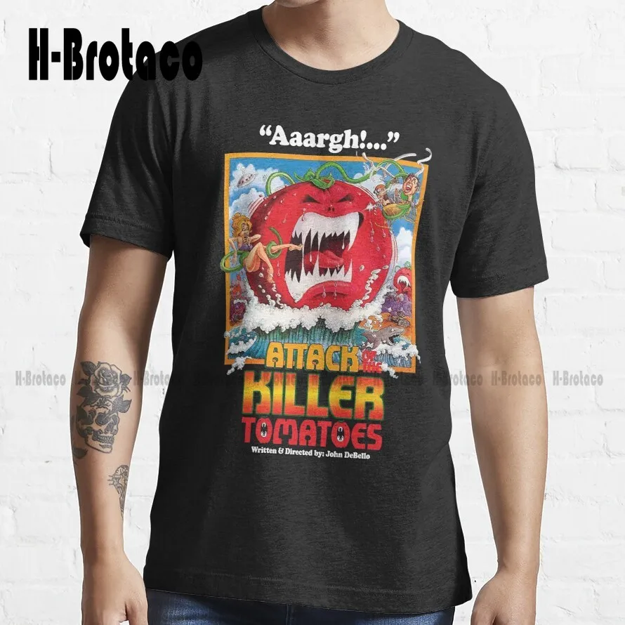 

«Атака убийц помидор»-«оригинальный плакат Art», дизайн (1978)Vhs | Трендовая футболка Gasm Video, сделайте свой дизайн