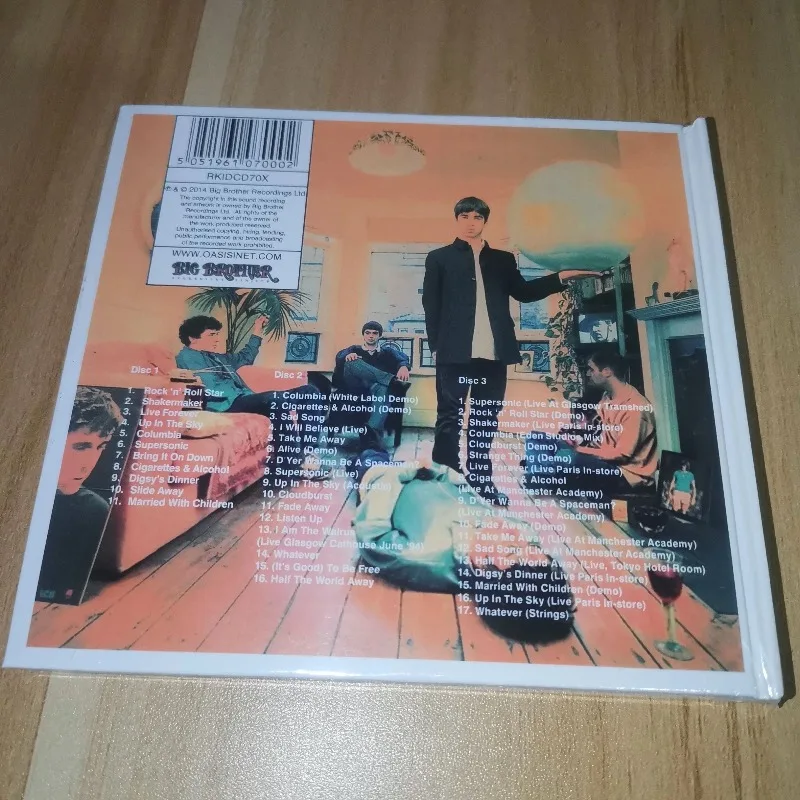 Музыкальный CD-альбом группы Oasis: поп, R&B, хип-хоп, рок, классические хиты, высококачественный Hi-Fi звук для автомобиля и дома, подарок для любителей музыки (art.: 3920da8a5022d) - 3920da8a5022d