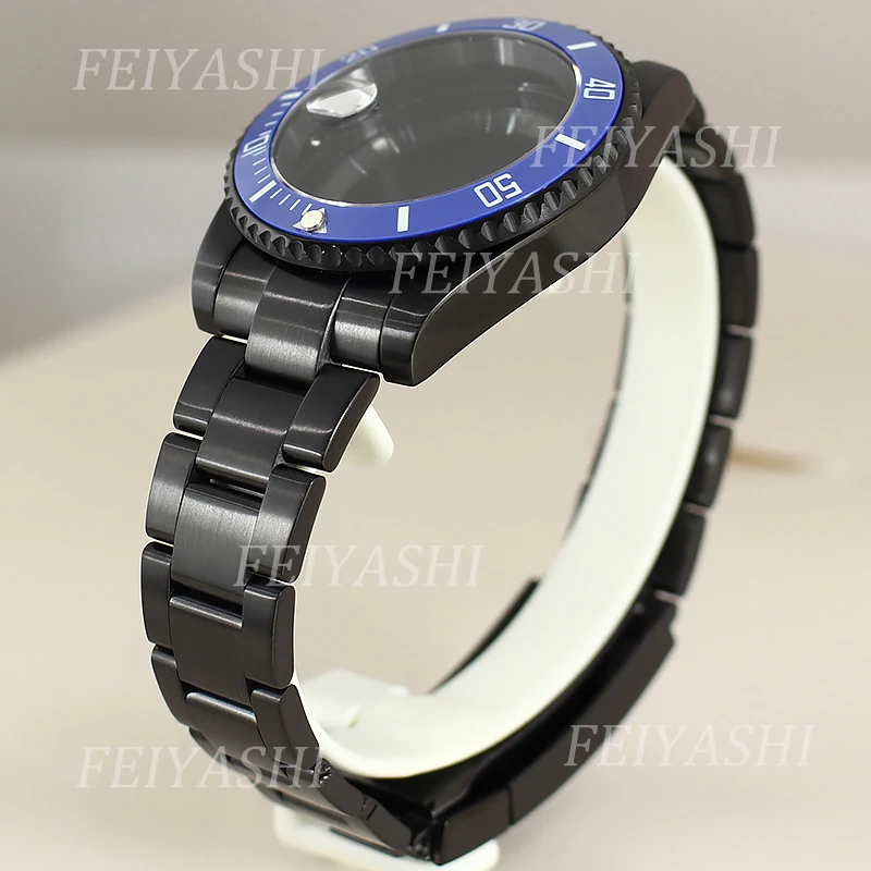 Мужские черные часы 40 мм модель Φ нержавеющая сталь 316L для Seiko NH35 NH36 NH38/34 Miyota 8215 ETA