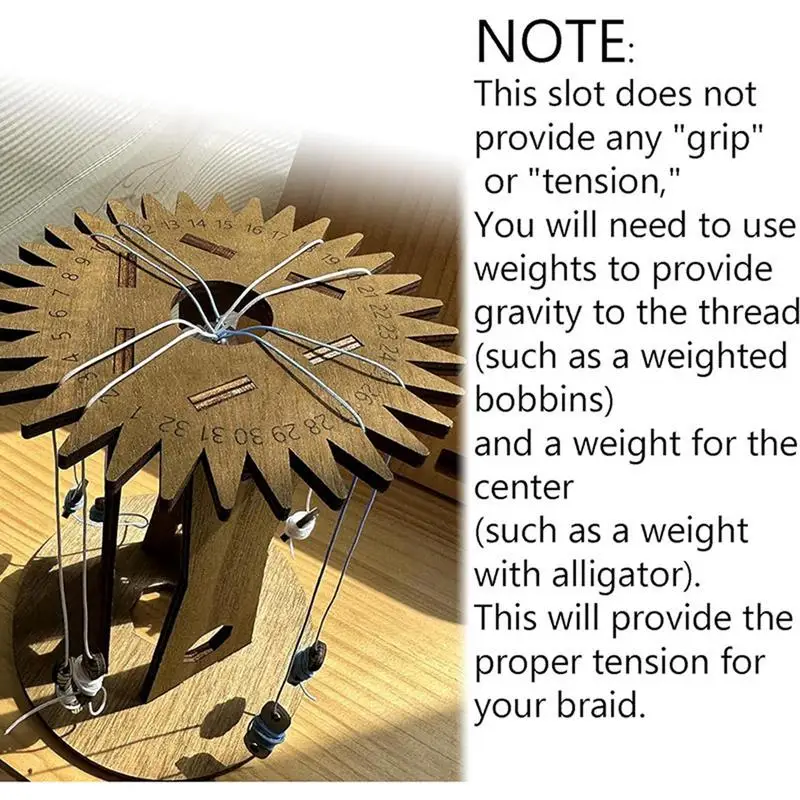 Круглый Плетеный диск деревянный Kumihimo плетеный сделай сам веревочный шнур