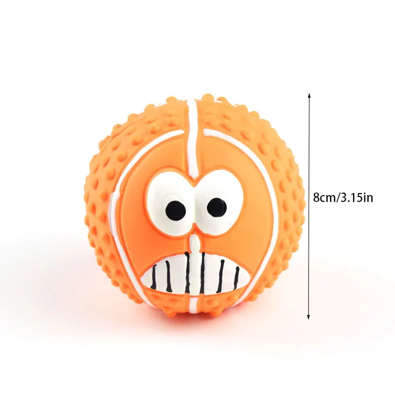 Игрушки для собак мячи с улыбающимся лицом латексные звуки игрушки шлифовка