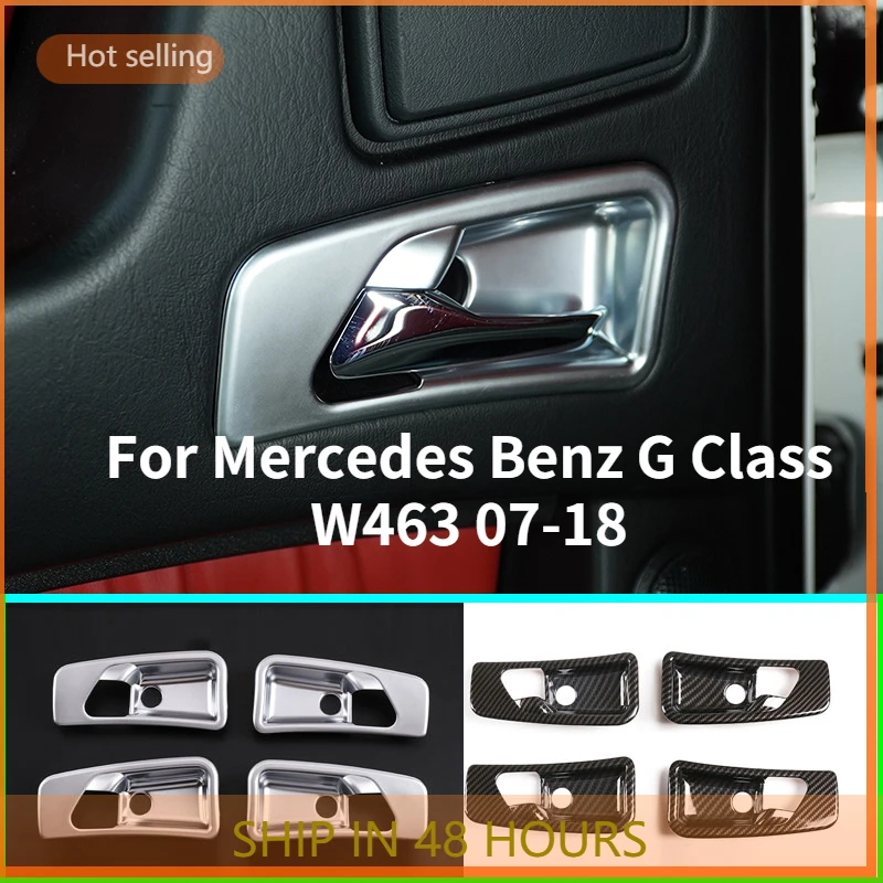 

Car Styling For Mercedes Benz G Class W463 07-18ABS Chrome Car inner door handle bowl decoration cover Stickers Auto Accessories