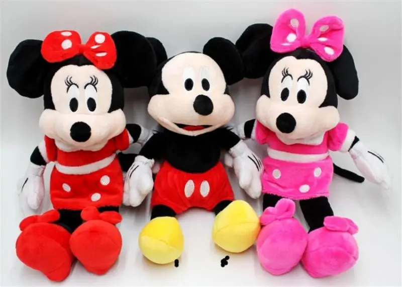 

New Disney Mickey Minnie plush toy Mickey Mouse couple dolls Happy catching cloth doll 28