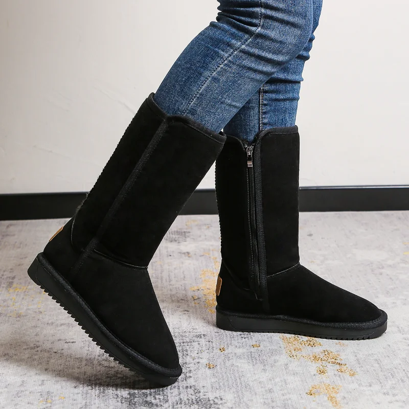 Women's Boots European and American Fashion Winter Snow Boots Women's High-heeled Shoes Women's Boots Botas Mujer