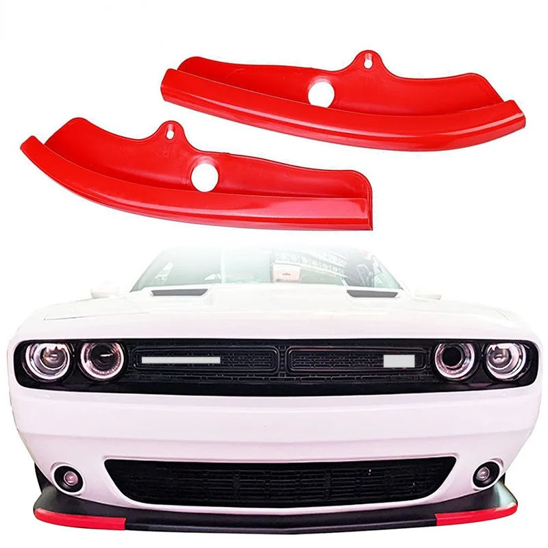 

Be applicable to 15-20 Dodge Challenger Scat Pack Front bumper Front lip wrap corner guard plate side skirts universal