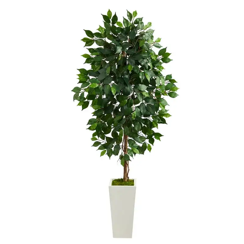 

Ficus Artificial Tree in White Planter Storage shed Paver mold Garden Patio paving mold Brick wall silicone mold for cement x Ci