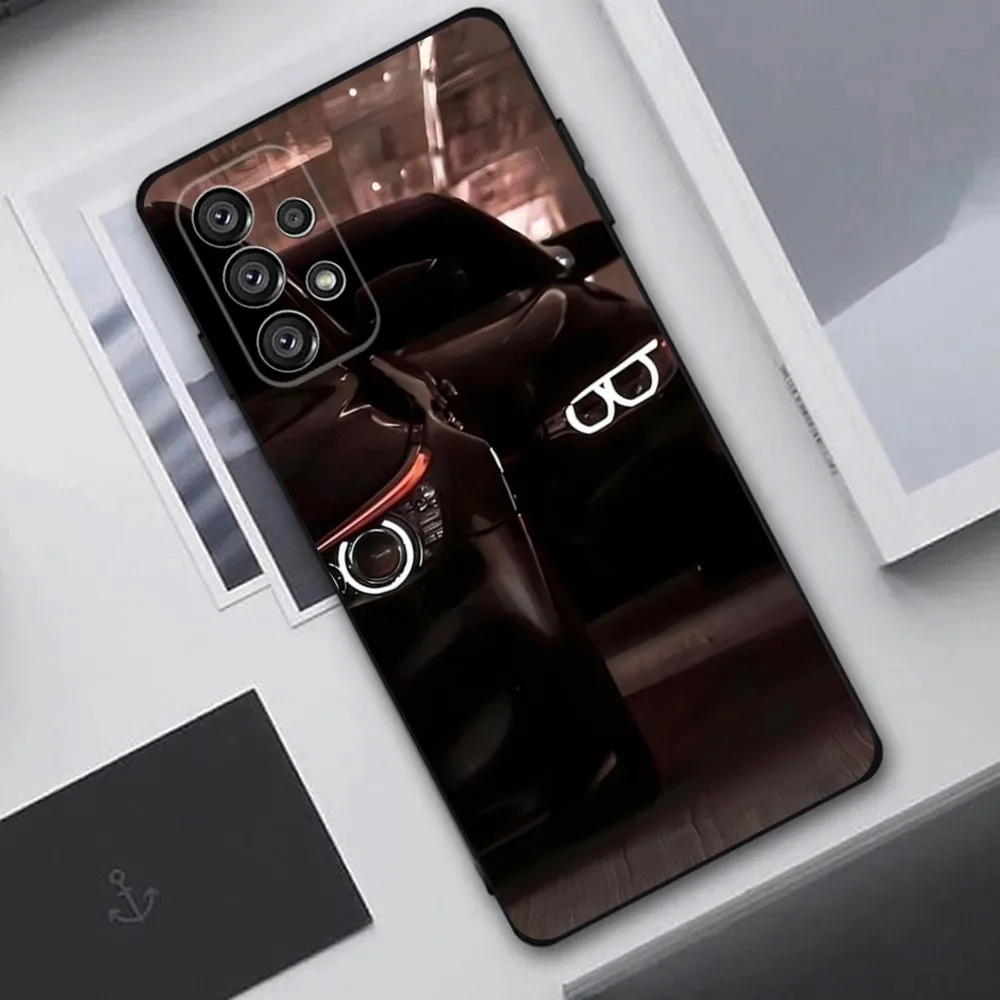 Чехол Blue Car для телефона B- Bmwes-S Samsung Galaxy A20 A21s A22 A31 A32 A52 A53 A72 73 A80 A91 Мягкий черный