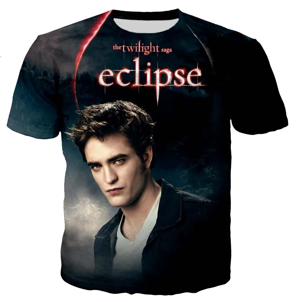 

Футболка Мужская/женская с 3D-принтом Сумерки саги, модный Повседневный Топ оверсайз в стиле Харадзюку, уличная одежда