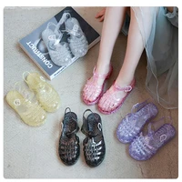 summer children sandals kids boy soft anti slippery breathable roman candy jelly slippers baby girl toddler princess beach shoes