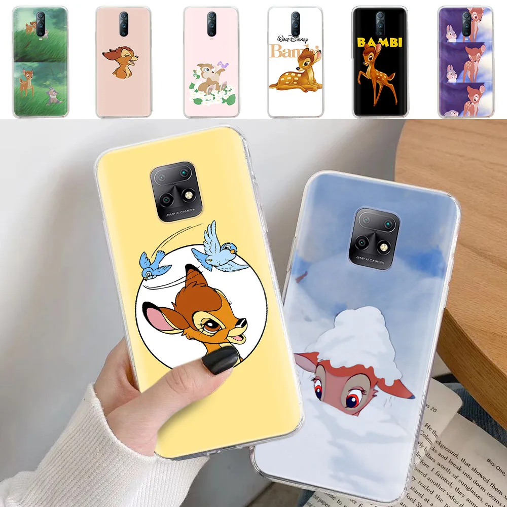 

Transparent Case for iPhone 5 5S SE 6 6S 7 8 Mini 12 11 Pro XR Max Bambi