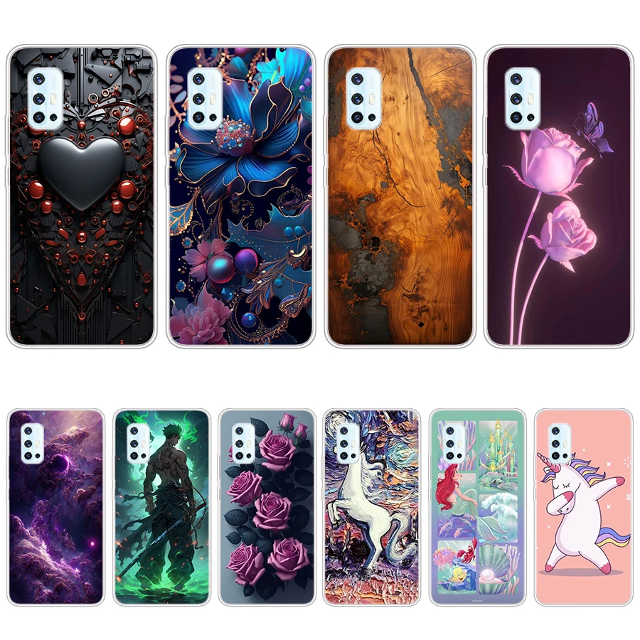 S4 цветной Мягкий силиконовый чехол из ТПУ для Vivo v17/v19 neo/v21e