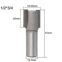 12 shank straight single double flute tungsten router bit tipped milling cutter 14 516 12 34 wood woodworking tool