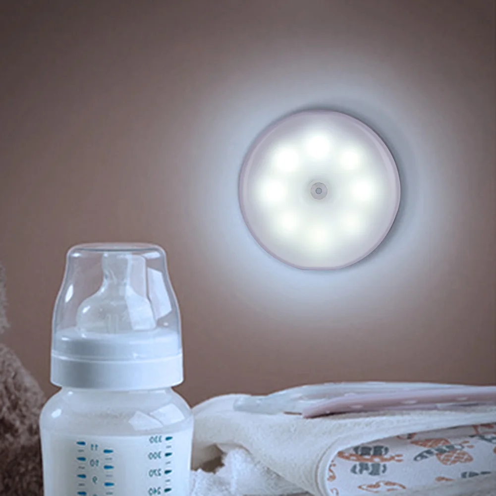 

LED Night Lights Wall Mounted Night Lamps for Children Kids Kitchen Bedroom Cabinet Wardrobe Lighting Accessories