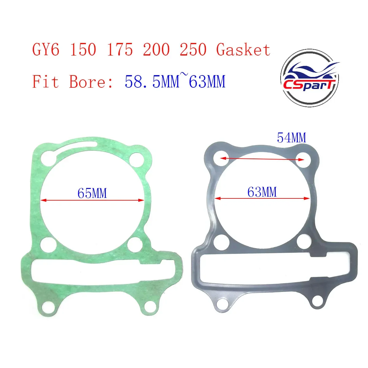 

Комплект прокладок для квадроцикла GY6 125CC 150CC 155CC 170CC 175CC 180CC 52,4 мм 57,4 мм 58,5 мм 59 мм 61 мм 62 мм 63 мм