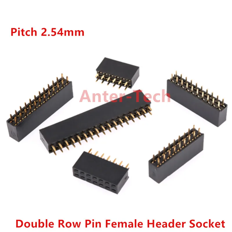 

Двухрядный штифт, гнездовой разъем, шаг 2,54 мм, 2*2p 3p 4p 5p 6p 8p 10p 12p 40p