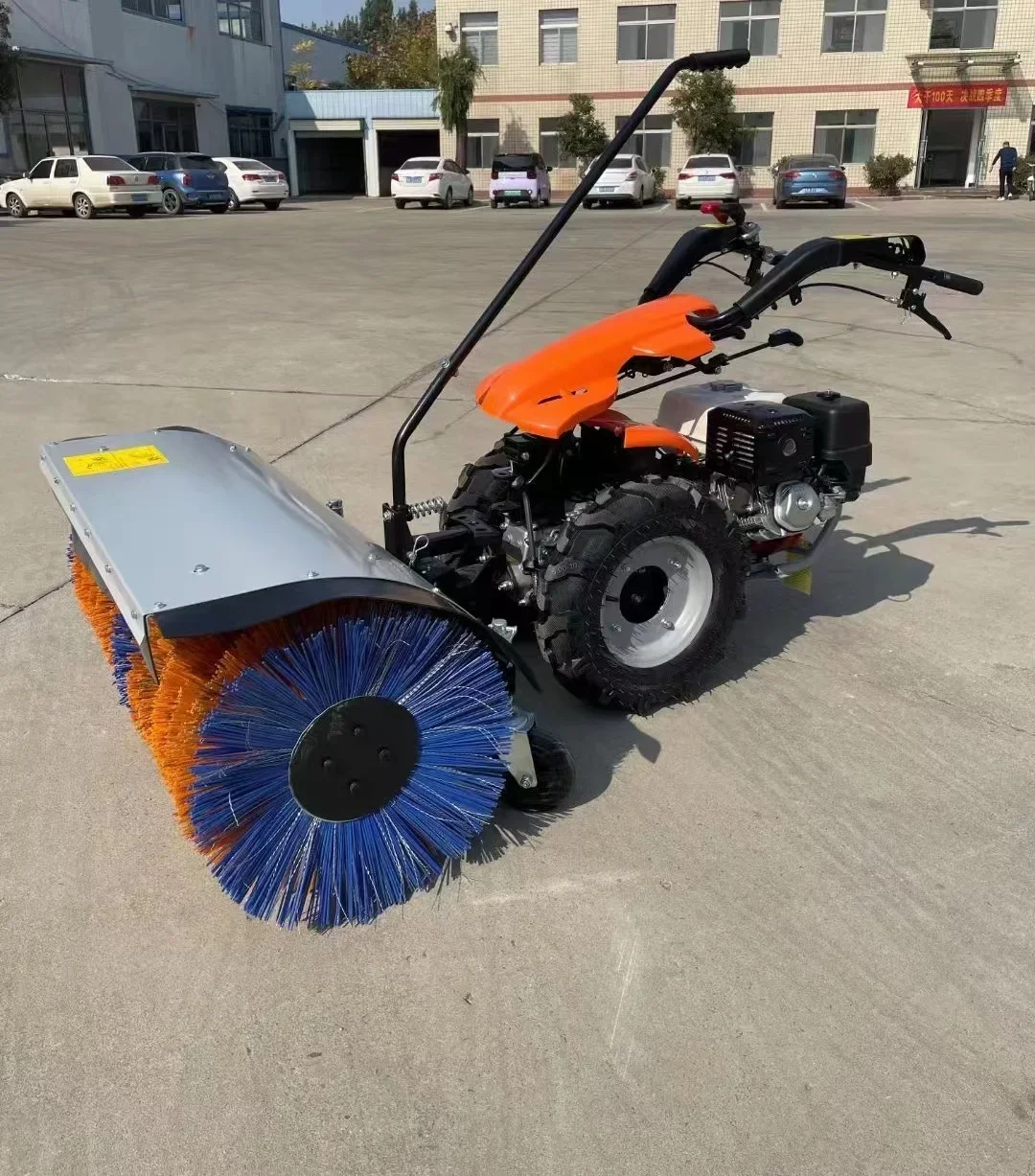 Напольный подвал подметальная машина для снега бензиновый робот