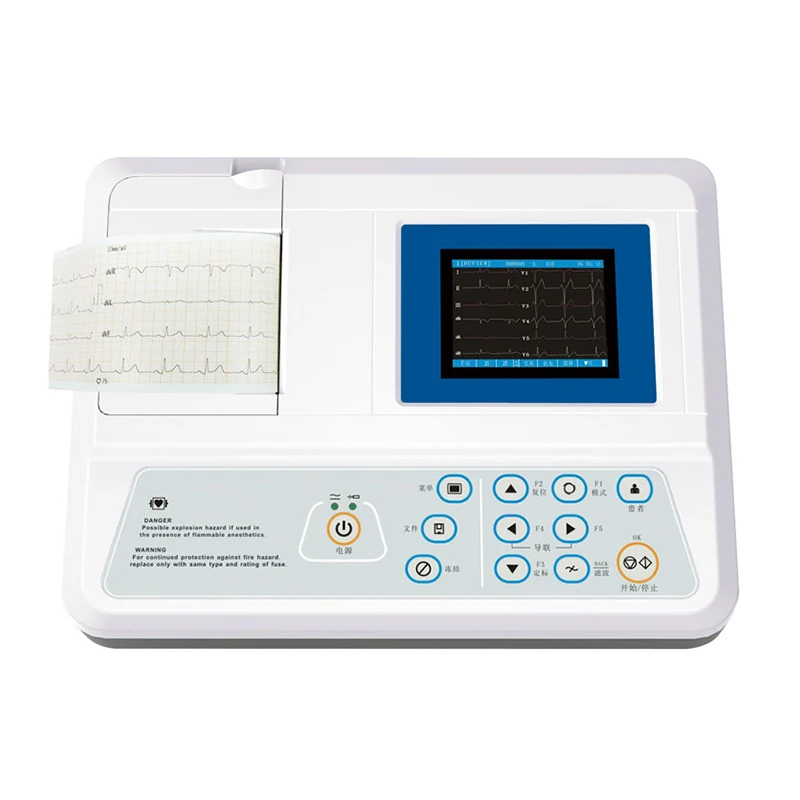 

Wh-15 Medical Portable Ecg Machine With Analyzer 3 Channel Pathological Analysis Equipments Holter Ecg Price 12 Leads Device