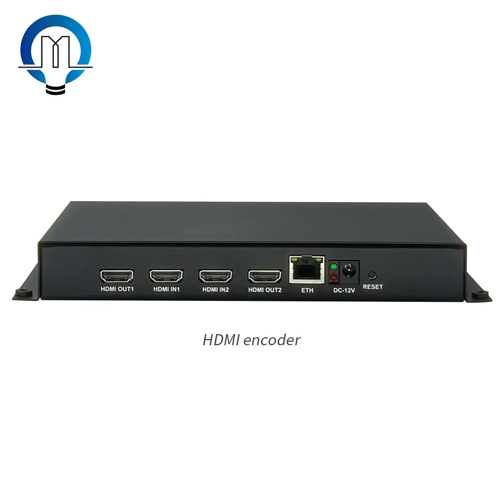 

2 hd-mi Input and 2 hd-mi output to IP srt rtsp rtmp m38 rtmps H.264 H.265 live streaming IPTV encoder