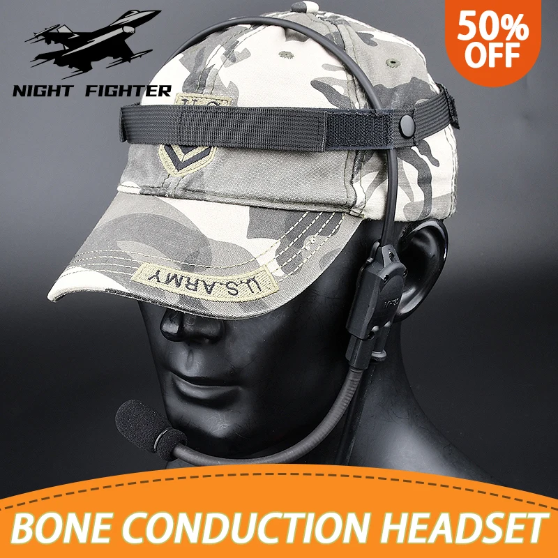 Тактические наушники с реальной костной проводимостью MH180-V гарнитура
