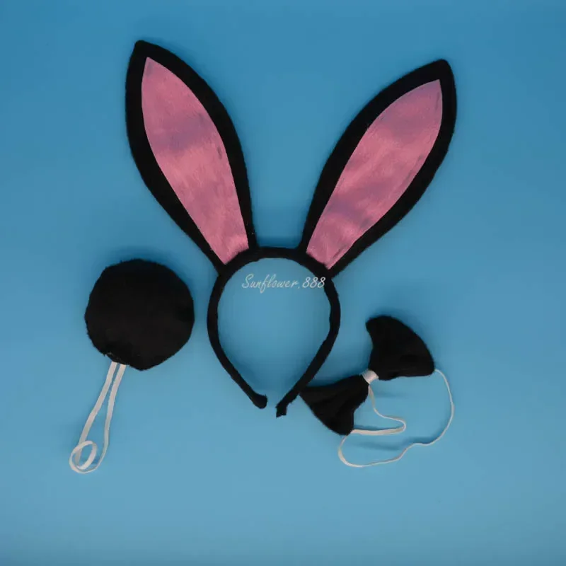 Взрослые и дети плюшевый мультяшный мальчик длинные заячьи уши повязка на голову