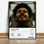 GX359 The Weeknd музыкальный альбом после часов, Обложка, список отслеживания, плакат, печать на холсте, картина на стену, картина для гостиной, домашний декор