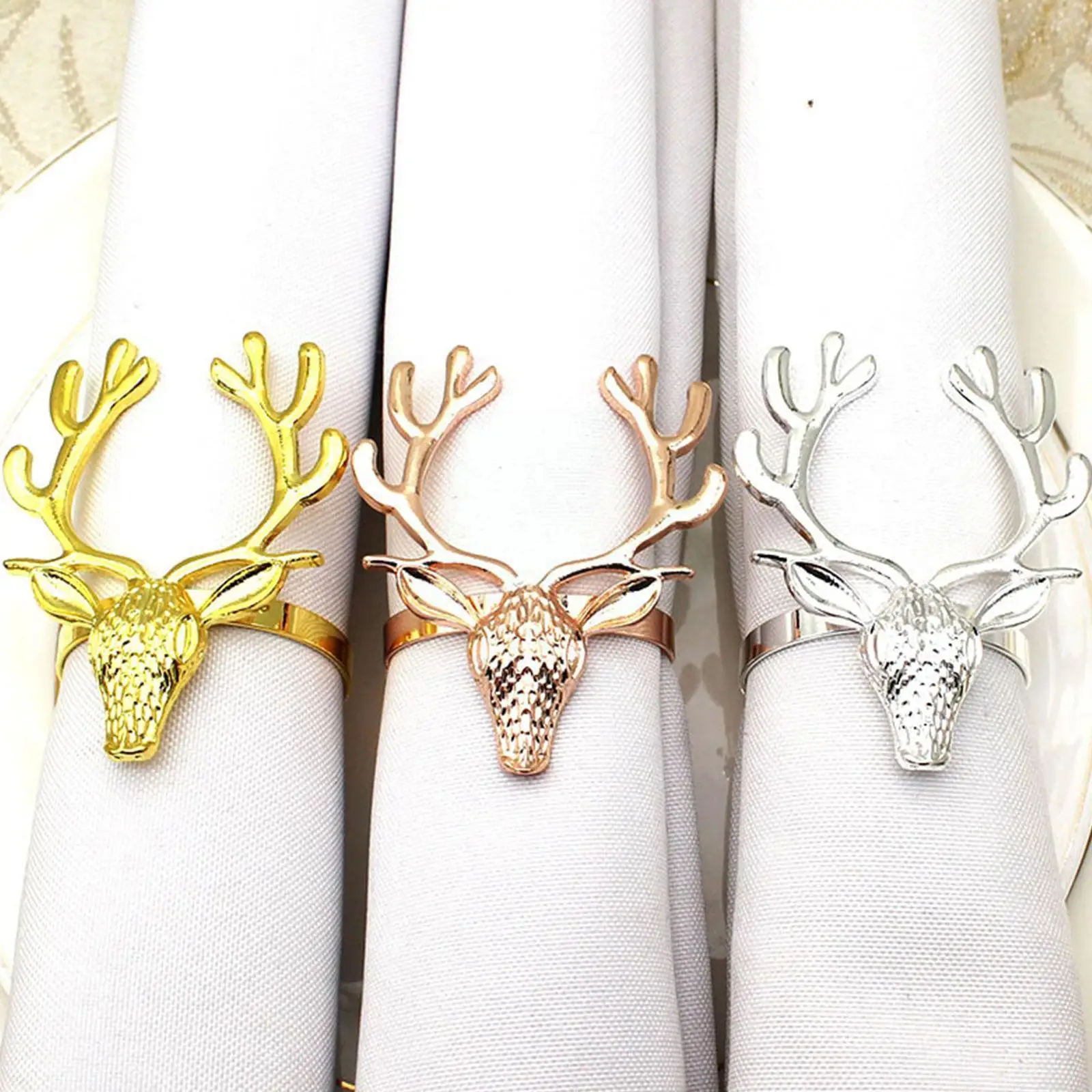 

Рождественское бронзовое кольцо для салфеток G3l8