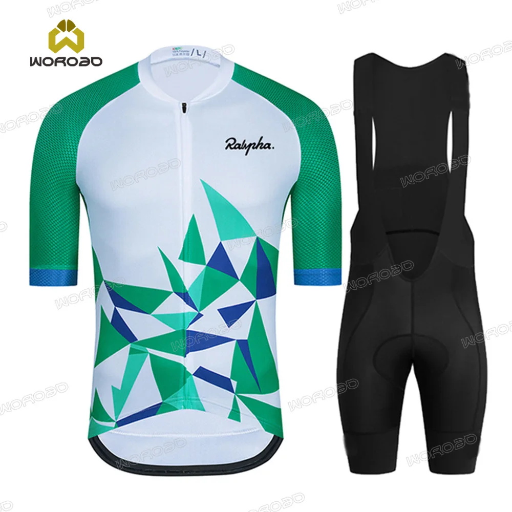 Комплект одежды для велоспорта ralvpeng мужской летний дышащий с коротким рукавом
