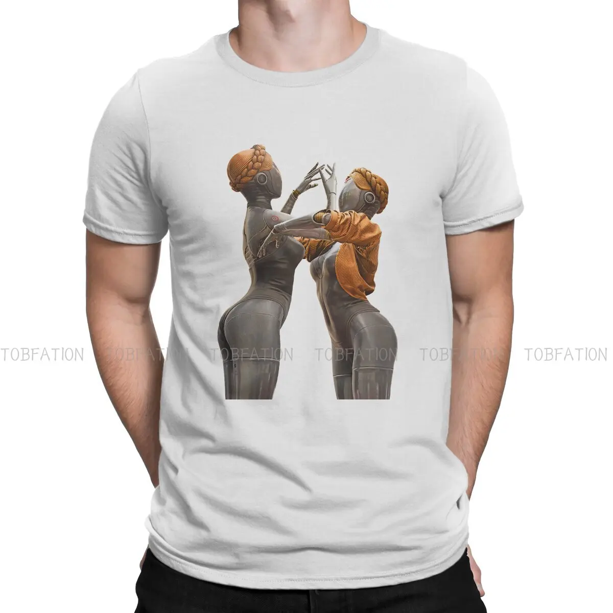 

Mechanical Waltz Hip Hop TShirt Atomic Heart USSR Game Creative Tops Leisure T Shirt Male Tee Special Polyester