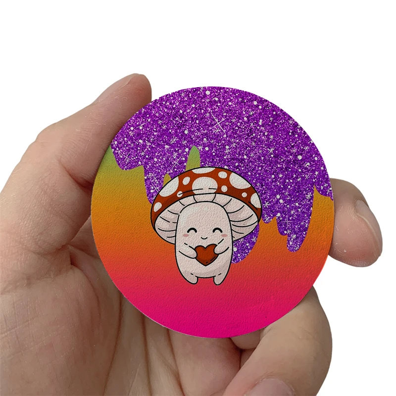 

Mushroom magic Cute DIY Patches Clothes Hats Jackets Patch Stickers Iron On Patches thermoadhesive Leather Decoration Stickers