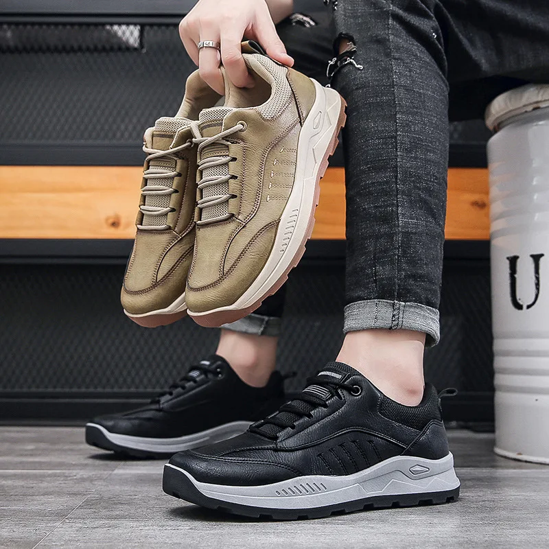 New Outdoor Trend Men's Shoes Travel Non-slip Casual Hiking Shoes Comfortable Breathable Wear-resistant Damping Sports Shoes