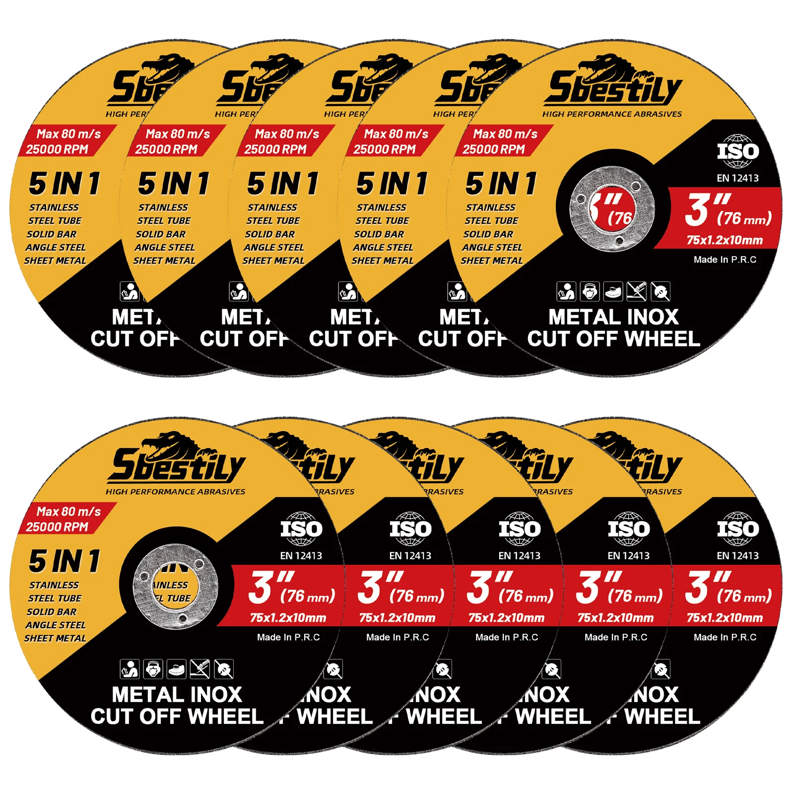 

Мини-отрезные диски sbestily sxslpx0010 75 мм 10 шт.