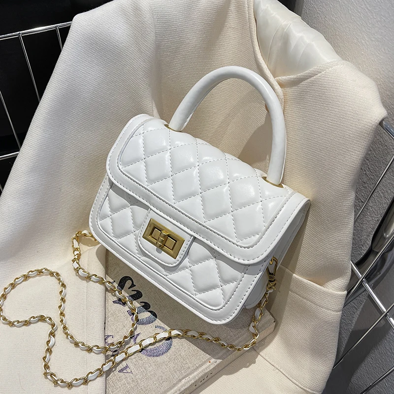 

PU Leather Mini Fashion Designer Shoulder Crossbody Sling Bags for Women 2022 Purses and Handbags Lady Cute Short Handle Totes