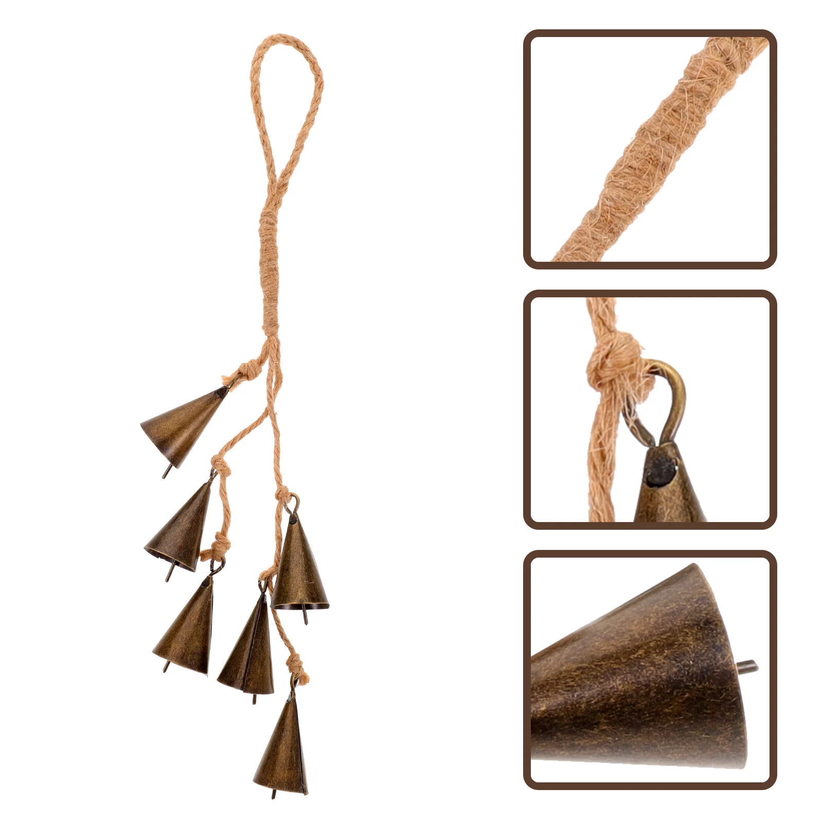 

Witch Bell Memorial Wind Chime Metal Protection Door Handle Hanging Ornament Bells Iron Windchime Decorative Decoration