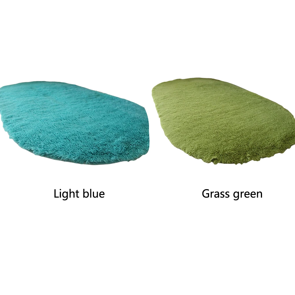

Bedroom Rug Indoor Anti-skid Carpets Floor Cushion Decor Exquisite Printed Simple Style Home Carpet Room Adornment Light blue