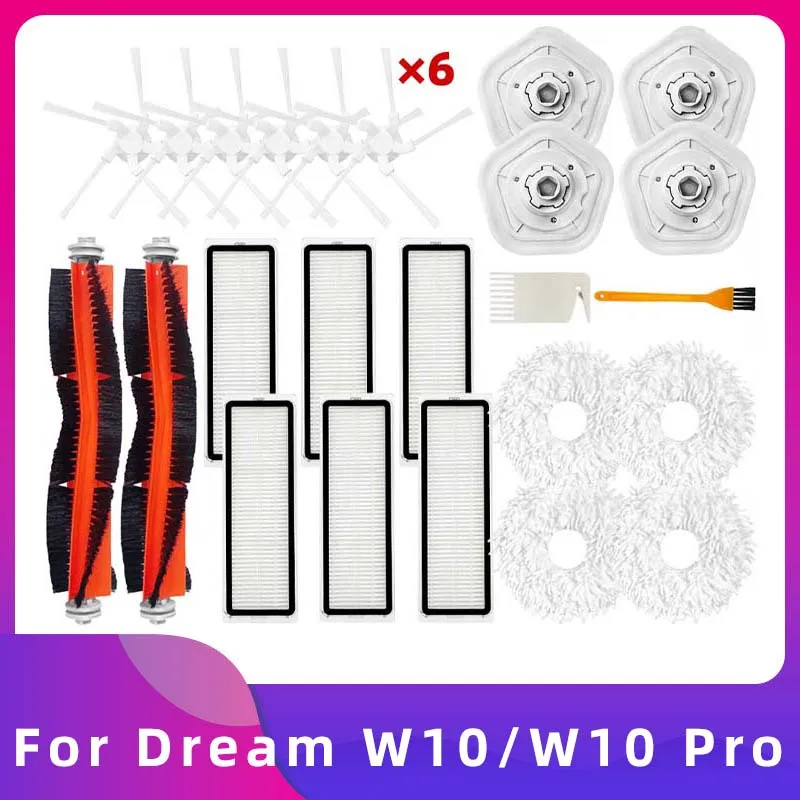 

For Xiaomi Dreame Bot W10 Pro W10 Spare Part Main Side Brush Hepa Filter Mop Bracket Holder Dust Box Replacement Accessory