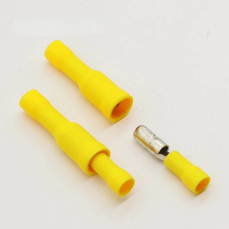 

Горячая Распродажа, 50 X желтых штекерных соединителей с внутренней резьбой, обжимные клеммы, проводка