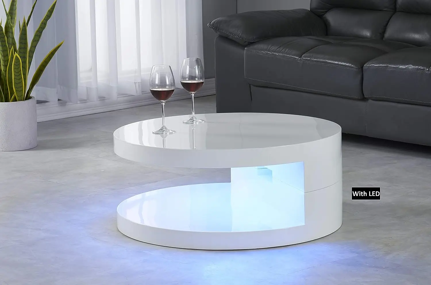 

Современный кофейный столик в европейском стиле с дистанционным управлением, разные цвета, цвет светодиодный, Глянцевый Белый, x 13 H, металлический стул, стул