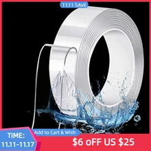 1-10M Nano Double Sided Tape Heavy Duty Transparent Adhesive Strips Strong Sticky Multipurpose Reusable Waterproof Mounting Tape