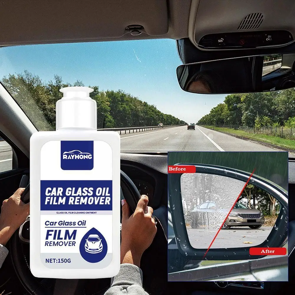 

Car Glass Oil Film Removing Paste Deep Cleaning Polishing Glass Cleaner For Auto Windshield Home Streak-Free Shine Glass Cl B6V9