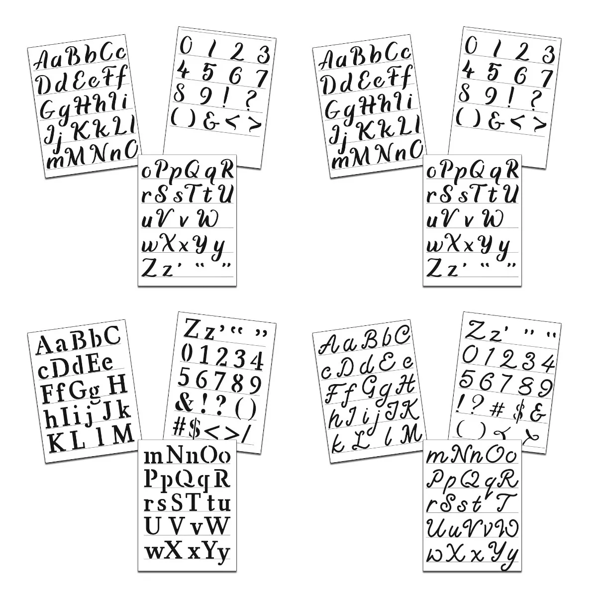 

Calligraphy Alphabet Stencils Series Scrapbook Diary Decoration Embossing Template DIY Greeting Card Handmade 2023 New