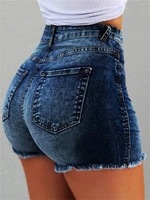 high waist jeans women ultra short personality design innovation streetwear tide 2022 summer new sexy hip lift slim shorts