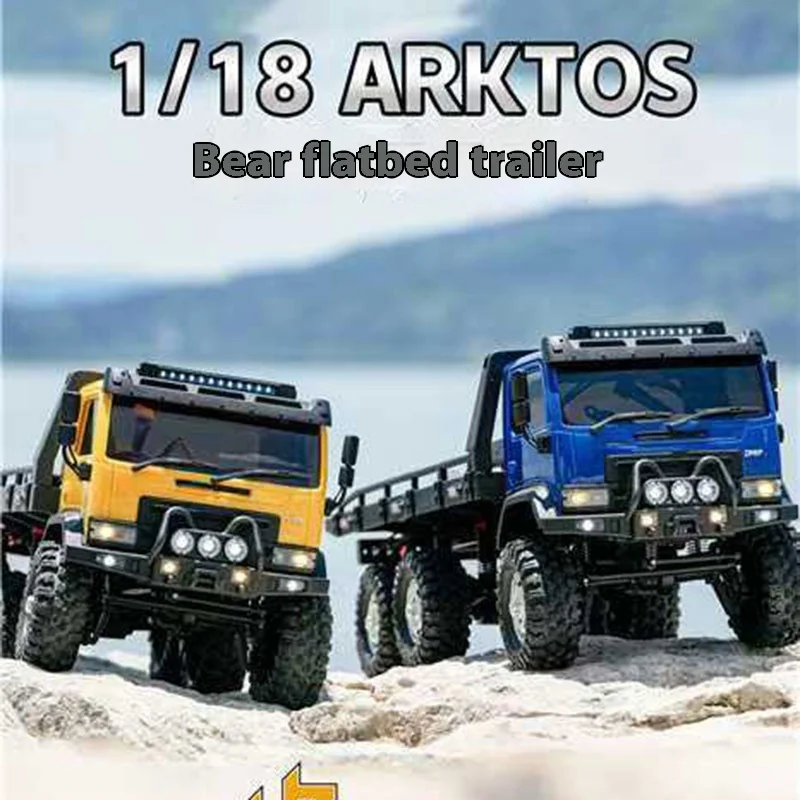 Новый Rc 6WD 6x6 планшетный прицеп Hobby Plus 1/18 Cr-18p 6×6 арктос модель автомобиля