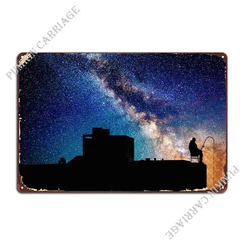 

Мужская Рыбалка в космосе металлическая фотография паб персонализированный дизайн домашний жестяной знак плакат