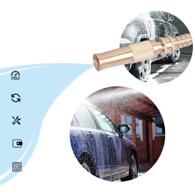 Регулируемый садовый латунный распылитель сопло для водяного шланга автомойки