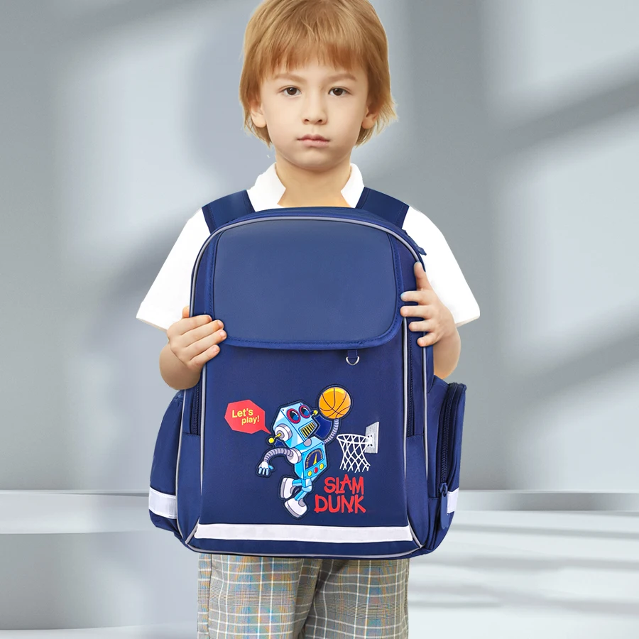 Boys Slam Dunk School bags for Children Kids Cartoon Robot Schoolbag Orthopedic Primary School Backpacks mochilas infantil