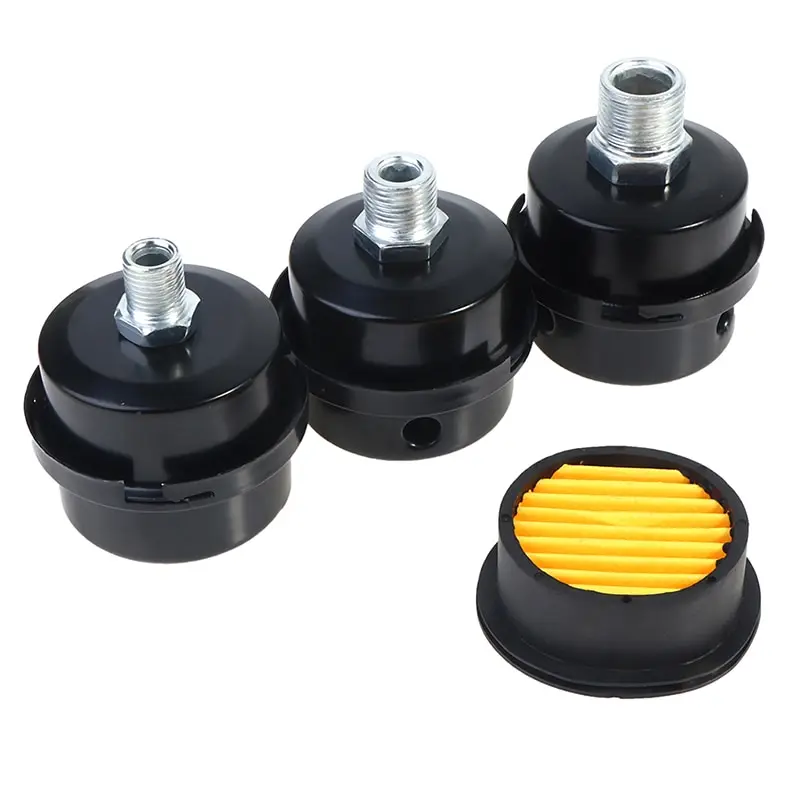 Parts Metal Air Compressor Intake Filter Noise Muffler Silencer 1/2'' 1/4
